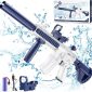 Electric Water Gun for Kids Adults Summer Outdoor Beach Swimming Pool Party Toys Automatic Squirt Gun with up to 32 Ft Blue