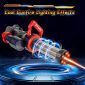 Long Range Electric Gatling Water Gun for Kids Red effects